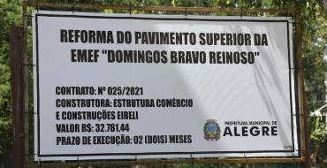 Reforma do Pavimento Superior da EMEF “Domingos Bravo Reinoso”