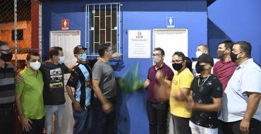 Inauguração da Quadra de Esportes no Bairro Campo de Aviação