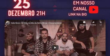 A Banda Gelo Nove lançará show e documentário ao vivo