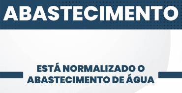 O SAAE Informa aos Moradores a Retomada no Abastecimento