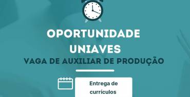 Oportunidade de Emprego na Empresa UNIAVES