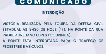 Interdição de Via