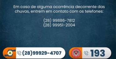 Ocorrência Decorrente das Chuvas