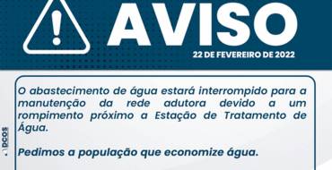 Abastecimento de Água Interrompido