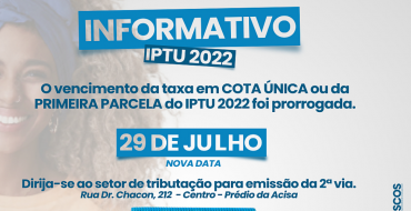Informativo IPTU 2022