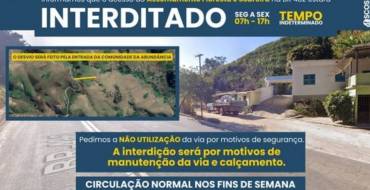 Interdição de Via