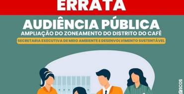 Errata – Audiência Pública