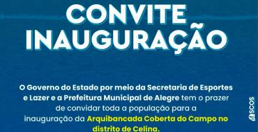 Convite Inauguração Arquibancada