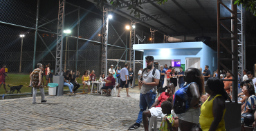 Cobertura da área social de campo do Clério Moulin é inaugurada