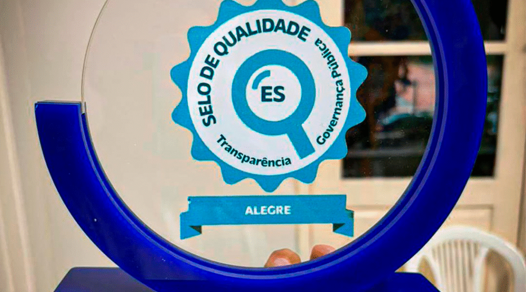 Alegre recebe, pelo terceiro ano consecutivo, o Selo Diamante em Transparência e Governança Pública